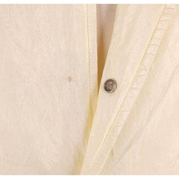 Jil Sander Padded Silk Shirt in Yellow 46 S Mens Defect New - Picture 6 of 15